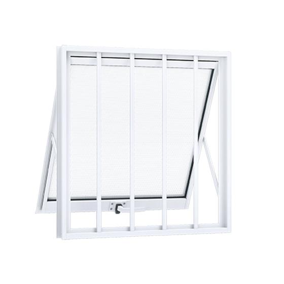Imagem de Janela de Aluminio Maxim-ar 60x80cm com Grade e Vidro Lucasa Alumínios