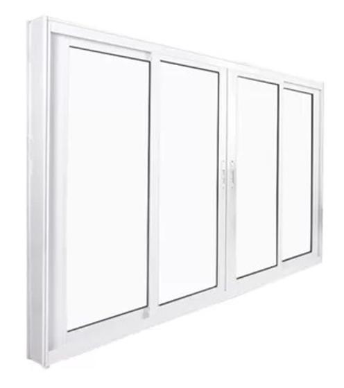 Janela De Correr 04 Folhas de Alumínio Branco, Linha Suprema E Vidro Incolor Menor preço em Janela De Correr 04 Folhas de Alumínio Branco, Linha Suprema E Vidro Incolor