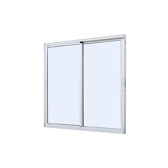 Imagem de Janela de Correr em Alumínio Branco Caribe Max 60x150x6cm 2 Folhas Móveis Jap