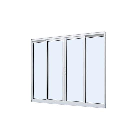 Imagem de Janela de Correr em Alumínio Branco Duraline Fix 100x120x6cm 4 Folhas Jap