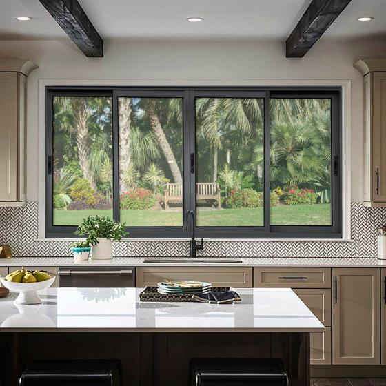Imagem de Janela Elite 4 Folhas Moveis 100 X 240 Vidro Liso