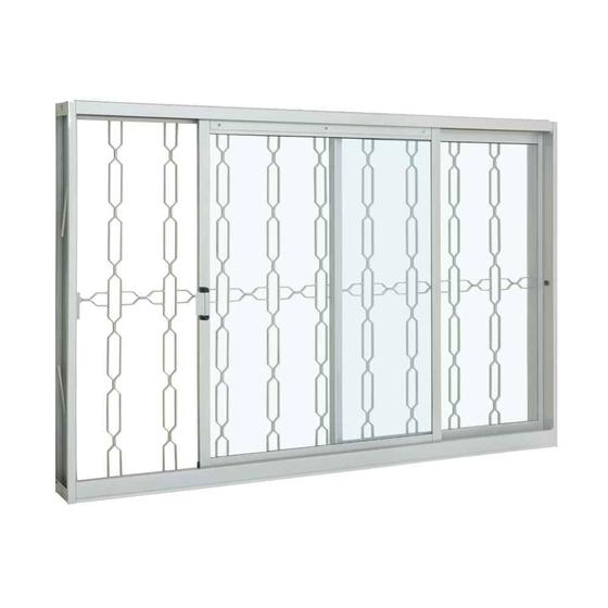 Janela Grade Elo em Aço 100 x 120 x 12 cm 2 Folhas Direita Pratika Sasazaki Menor preço em Janela Grade Elo em Aço 100 x 120 x 12 cm 2 Folhas Direita Pratika Sasazaki