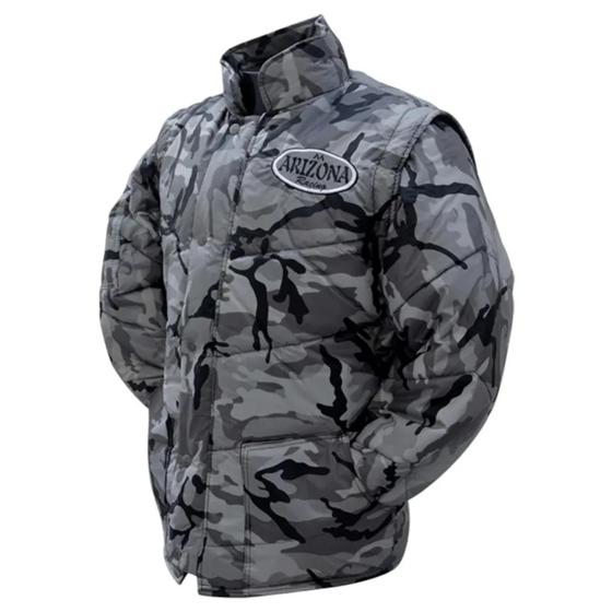 Imagem de Jaqueta Arizona Racing Camuflada Cinza Original Frio Motoboy Proteção