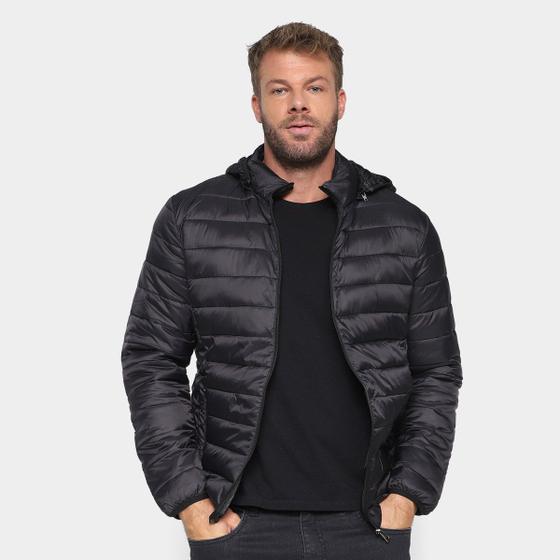 Jaqueta Black River Puffer Lisa Masculina Menor preço em Jaqueta Black River Puffer Lisa Masculina