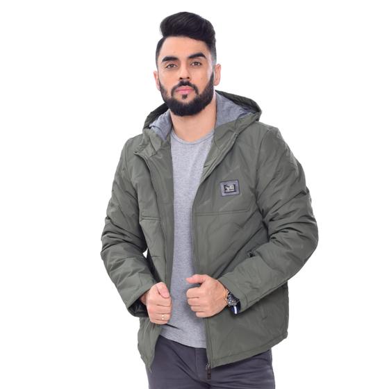 Jaqueta Casaco Masculina Básica Capuz Forrado Red Nose Confortável e ...