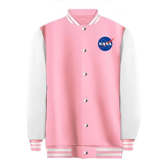 Imagem de Jaqueta Colegial Moletom Masculina Feminina Nasa sem Bolso