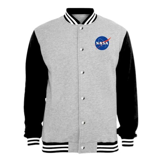 Imagem de Jaqueta Colegial Moletom Masculina Feminina Nasa sem Bolso