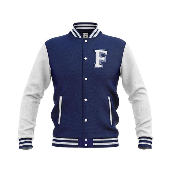 Imagem de Jaqueta College Blusa Moletom De Frio Letra Inicial F