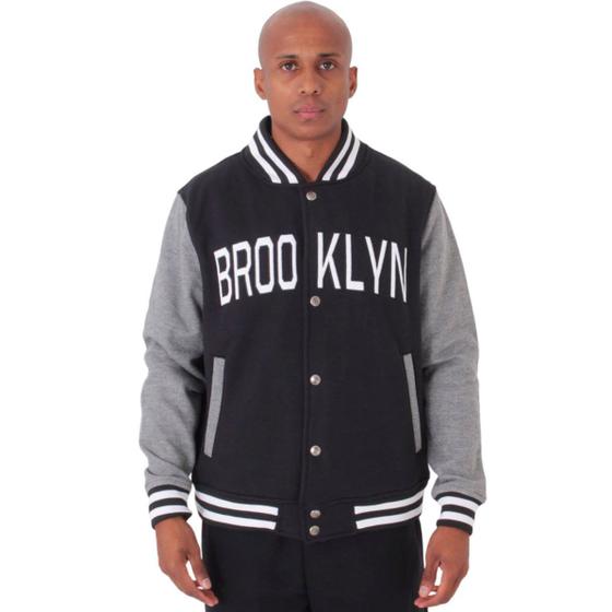 Imagem de Jaqueta College Moletom Masculina M10 Hoop Brooklyn