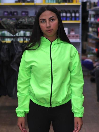 Imagem de Jaqueta Corta Vento Blusa de Frio Feminina Tactel Ciclismo Proteção Solar Agasalho