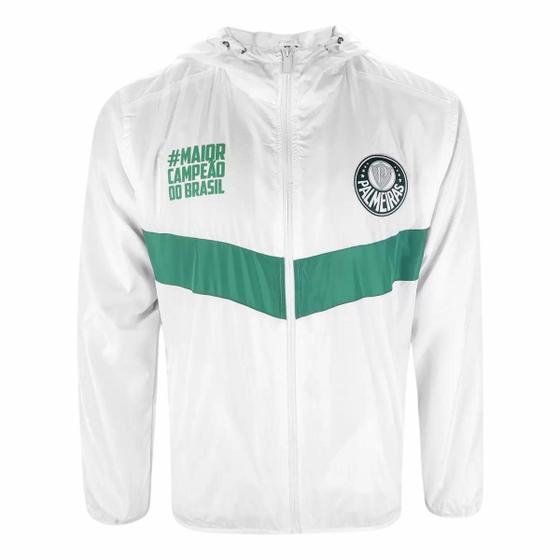 Jaqueta Corta Vento Casaco Masculino Palmeiras Branco SPR Menor preço em Jaqueta Corta Vento Casaco Masculino Palmeiras Branco SPR