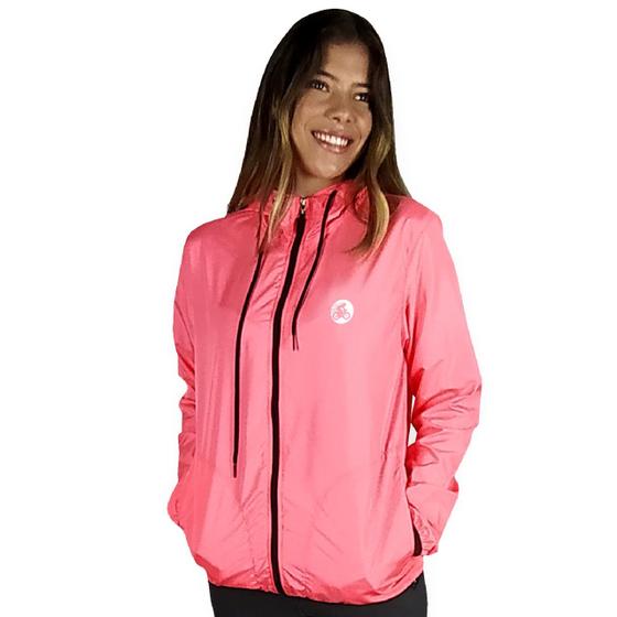 Imagem de Jaqueta Corta Vento Light Feminino Rosa WSS Bike