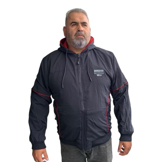 Imagem de Jaqueta Corta Vento Masculina Gangster Dupla Face Plus Size