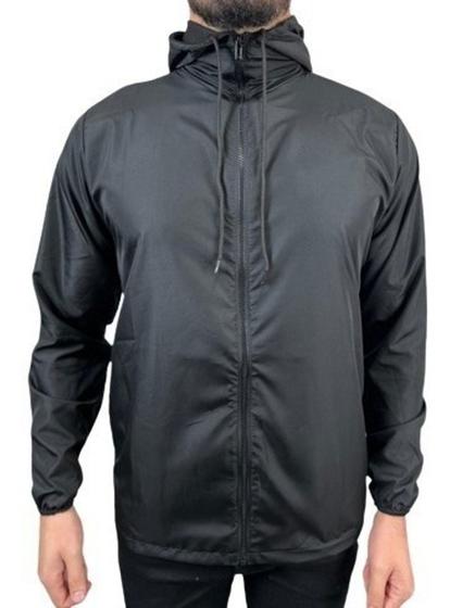 Jaqueta Corta Vento Masculino Plus Size Preta Impermeável Menor preço em Jaqueta Corta Vento Masculino Plus Size Preta Impermeável