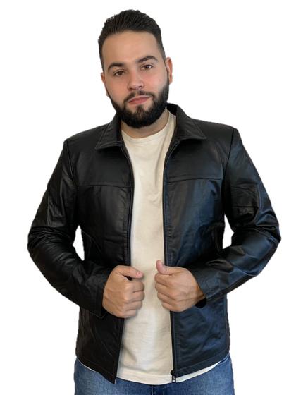 Jaqueta Preta Mercado Livre Casaco De Couro Masculino Couro
