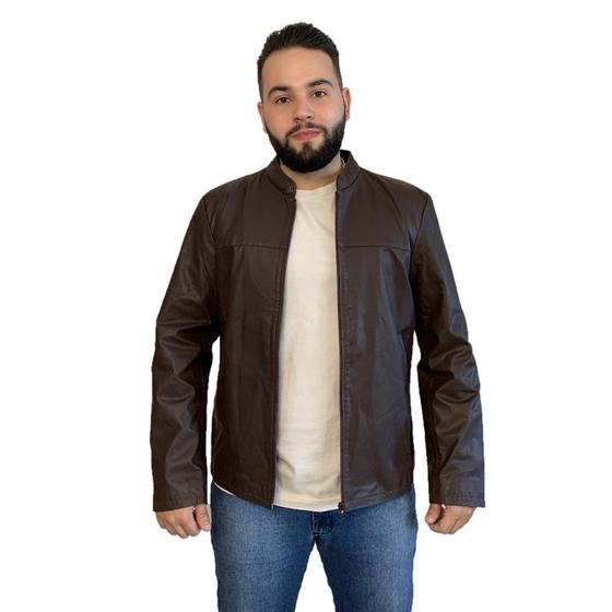 Jaqueta de Couro Masculina Tradicional 127 Javali Menor preço em Jaqueta de Couro Masculina Tradicional 127 Javali