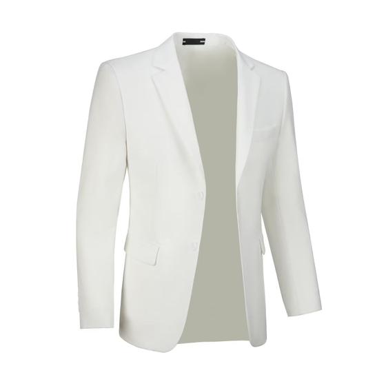 Imagem de Jaqueta esportiva Fxzpiodi Casual Solid Slim Fit Sport Coat Ivory 4GG