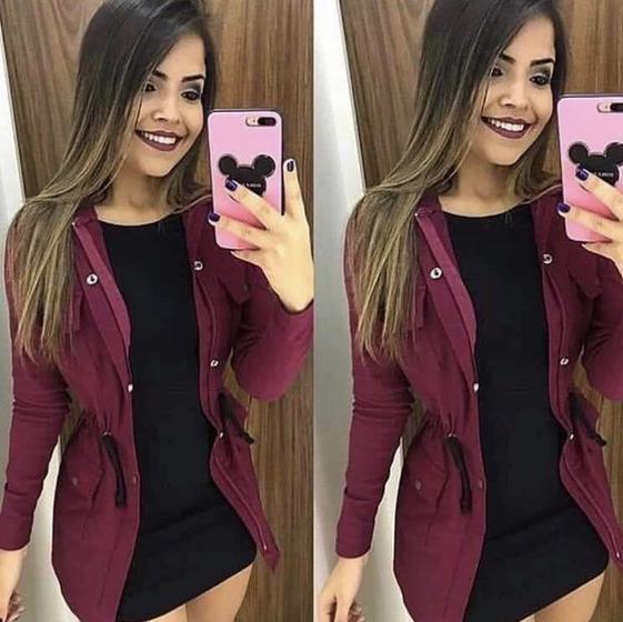 Imagem de Jaqueta Estilo Parka Feminina Lançamento Instagram