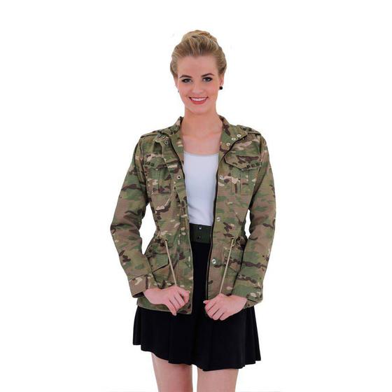 Imagem de Jaqueta Feminina Alicia Treme Terra Camuflada Multicam