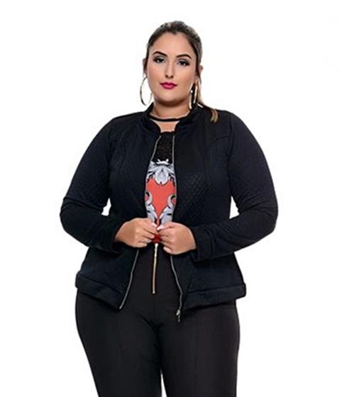 Jaqueta Feminina Bomber Plus Size Matelasse EG,G1,G2,G3 Menor preço em Jaqueta Feminina Bomber Plus Size Matelasse EG,G1,G2,G3