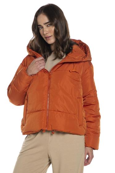 Imagem de Jaqueta Feminina Puffer Ajustável Polo Wear Laranja Escuro