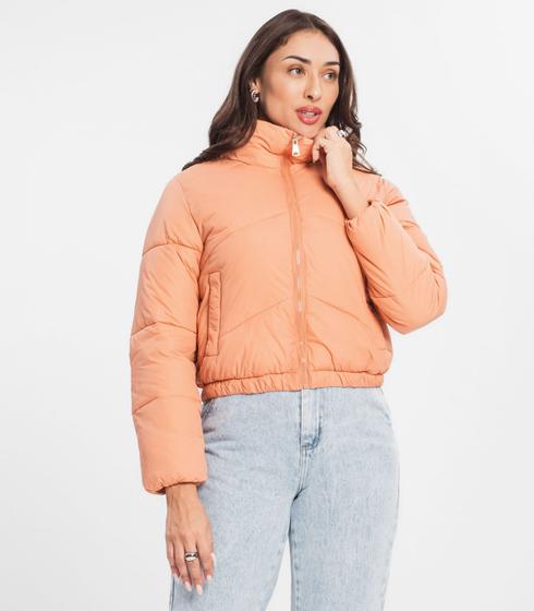 Imagem de Jaqueta Feminina Puffer Bomber Select Laranja