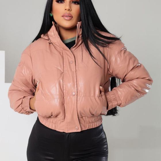 Jaqueta Feminina Puffer Forrada De Pelúcia Menor preço em Jaqueta Feminina Puffer Forrada De Pelúcia
