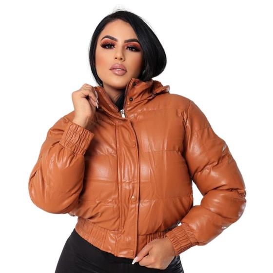 Jaqueta Feminina Puffer Forrada De Pelúcia Samanta Menor preço em Jaqueta Feminina Puffer Forrada De Pelúcia Samanta
