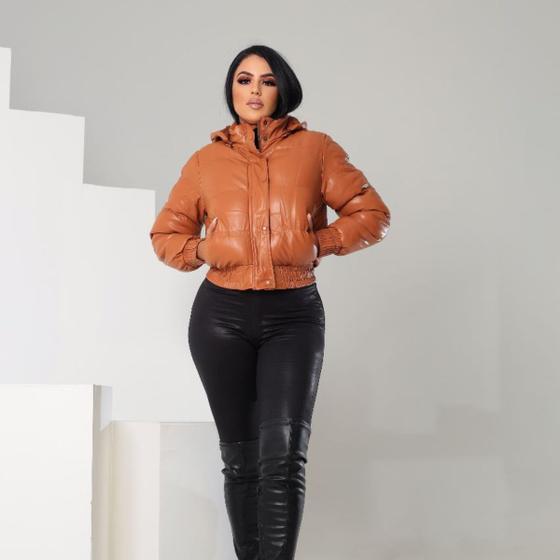 Jaqueta Feminina Puffer Tendência Inverno Forrada De Pelúcia Menor preço em Jaqueta Feminina Puffer Tendência Inverno Forrada De Pelúcia