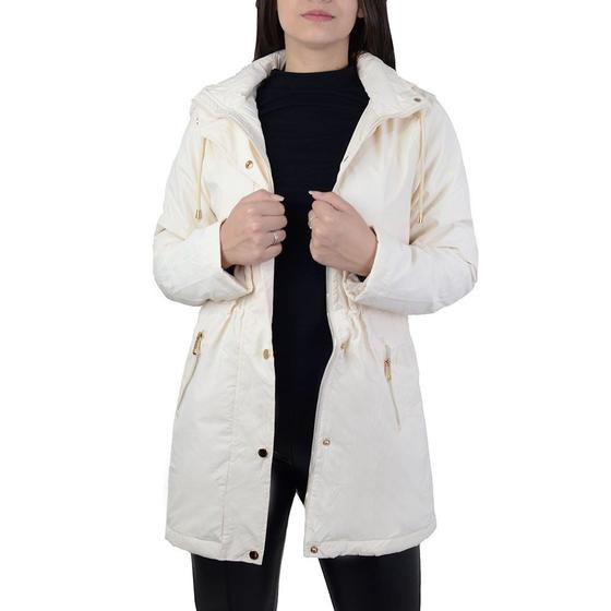 Imagem de Jaqueta Feminina Safira Parka Peluciada Off White - SF0041