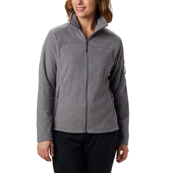 Imagem de Jaqueta Fleece Columbia Feminina Fast Trek II Gola Alta Cinza