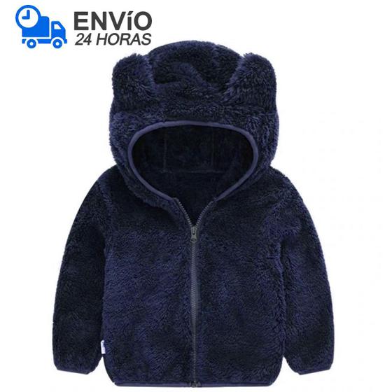 Imagem de Jaqueta Infantil Menino Urso Inverno Fleece Plush Inverno