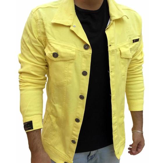 Yellow Jaqueta Amarela Jeans Jaqueta Jeans Amarelo Casaco