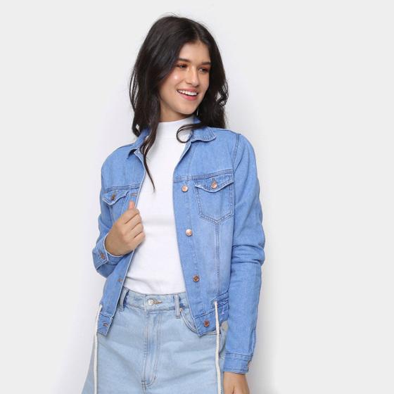 Imagem de Jaqueta Jeans Cambos Amarração Feminina