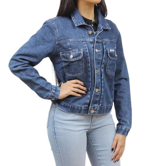 Imagem de Jaqueta Jeans Feminina Azul Wrangler 34971