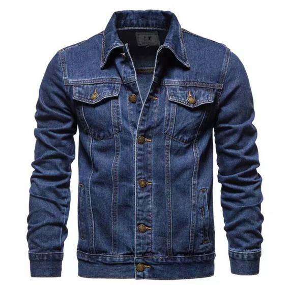 Imagem de Jaqueta Jeans Masculina Elegante Moderna