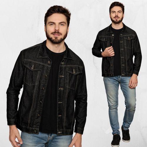 Imagem de Jaqueta Jeans Masculina Sarja Slim