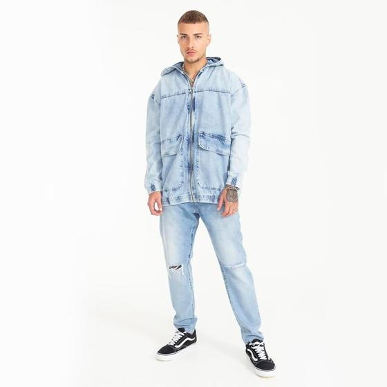 Imagem de Jaqueta Jeans Oversized Rock&Soda Masculina Estilo Moderna