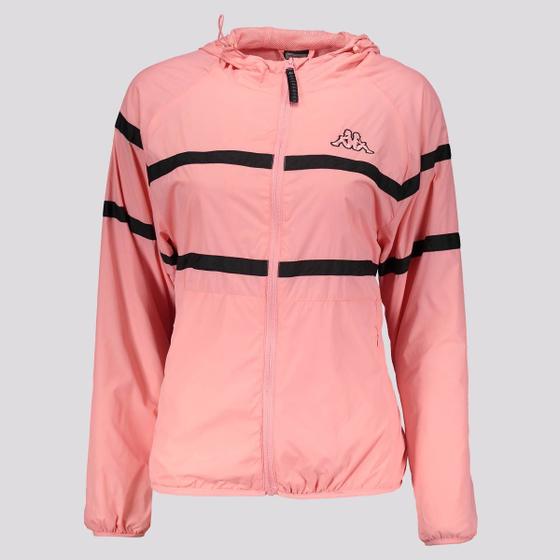 Imagem de Jaqueta Kappa Corta Vento Logo Sport Ladies Feminina Rosa