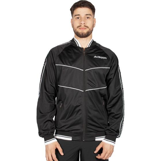 Imagem de Jaqueta Kappa Trilobal Sport Logo Preto Masculino