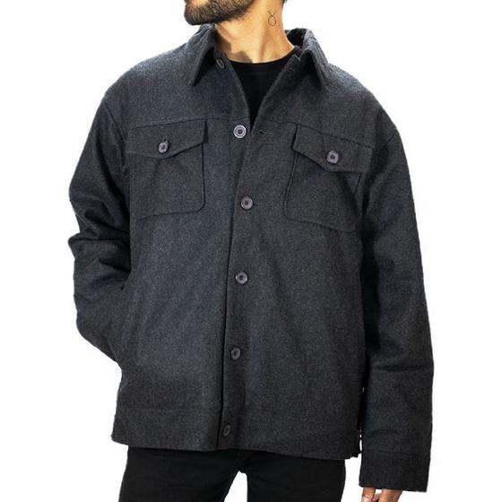 Jaqueta Lã Mescla Masculina Forrada Prova De Frio 4 Bolsos Menor preço em Jaqueta Lã Mescla Masculina Forrada Prova De Frio 4 Bolsos