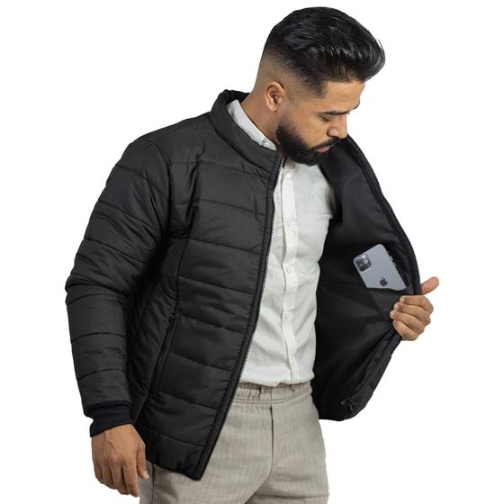 Jaqueta Masculina Bomber Puffer Bobojaco Casaco Em Nylon Blusa De Frio Menor preço em Jaqueta Masculina Bomber Puffer Bobojaco Casaco Em Nylon Blusa De Frio