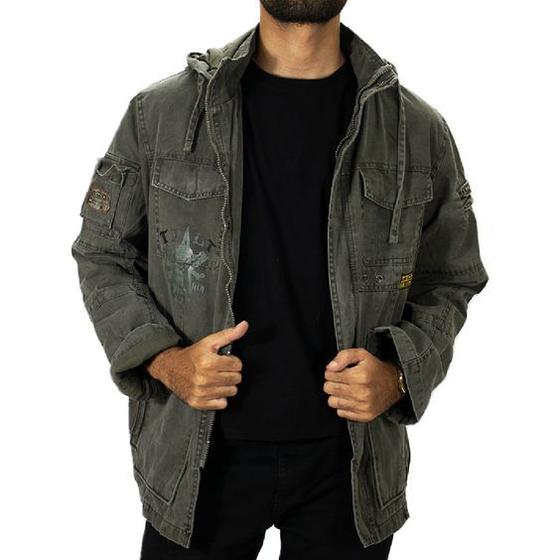 Jaqueta Masculina Prova Vento Parka Lavada Capuz Forrad Frio Menor preço em Jaqueta Masculina Prova Vento Parka Lavada Capuz Forrad Frio