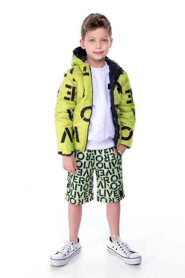 Imagem de Jaqueta ML Infantil Oliver Puffer C/ Capuz Estampada Masculino REF190321123