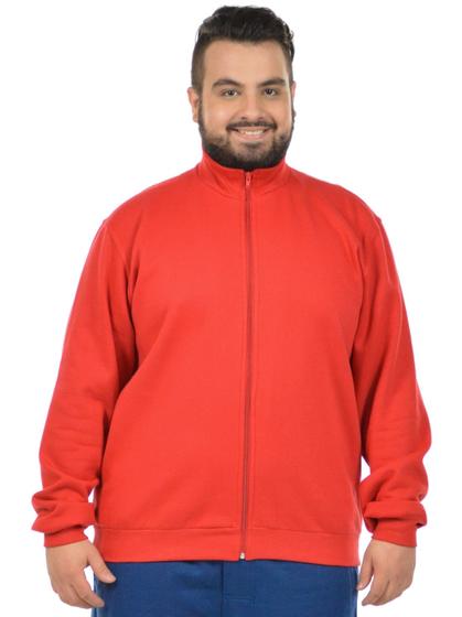 Imagem de Jaqueta moletom flanelado básica plus size masculina fenomenal