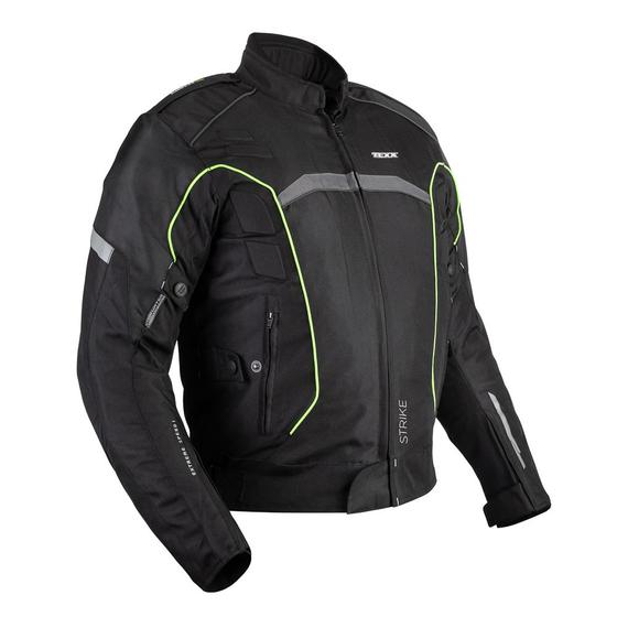 Imagem de Jaqueta Moto Impermeável Texx New Strike V2 PretoVerde 2xl