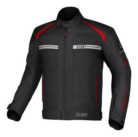 Imagem de Jaqueta Motociclista 100% Impermeável X11 One 2 Masculina Preta/Vermelha