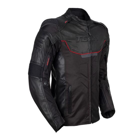 Imagem de Jaqueta Motociclista Masculina Texx Falcon V2 Preta e Vermelha