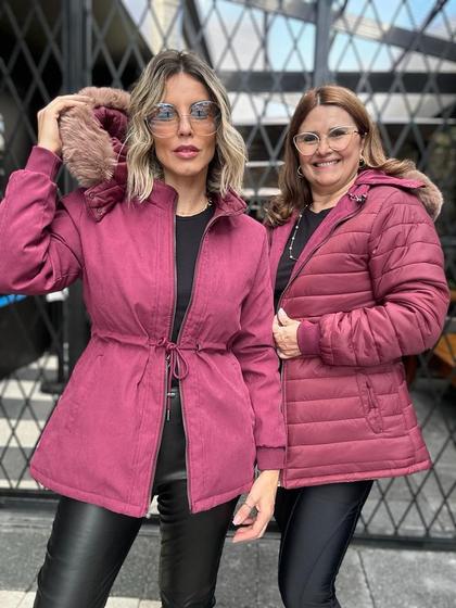 Imagem de Jaqueta parka dupla face 47668 com capuz fixo MO - MARIA TEREZA