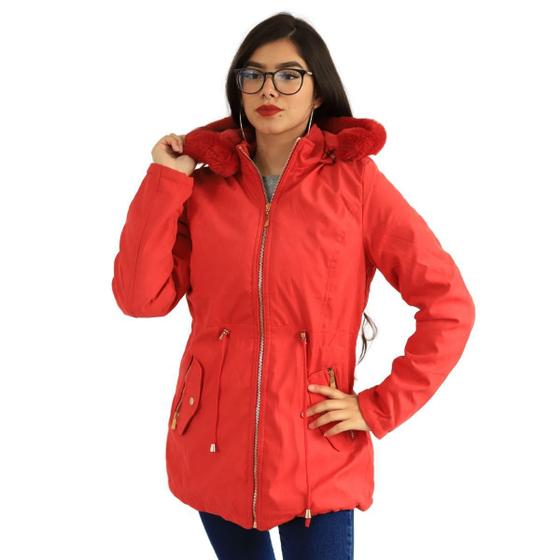 Imagem de Jaqueta parka feminina dupla face grand bazar